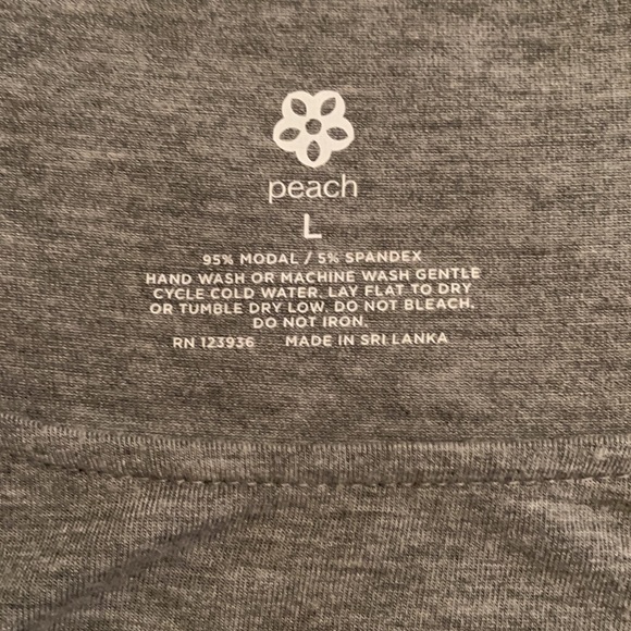 Peach Athleisure Wear Grey Model top - Picture 3 of 3